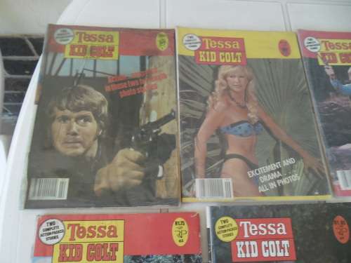 Rare 5 - well used Tessa Kid Colt fotoverhale comics