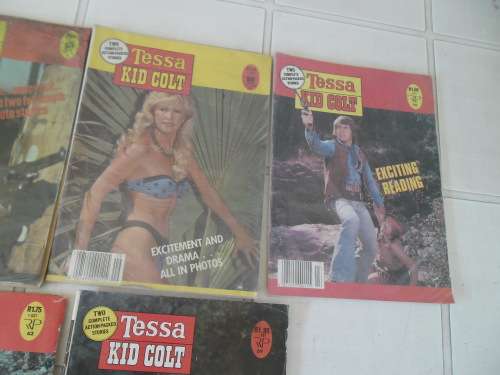 Rare 5 - well used Tessa Kid Colt fotoverhale comics