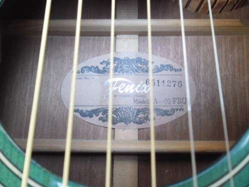 vintage Fenix Electro Acoustic Guitar 6511276 model EA-90 FBU with case collection only