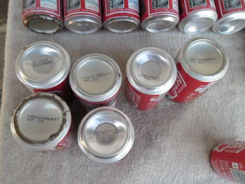 rare 24 - complete set 1995 rugby word cup Coca Cola cans was display and all has been open