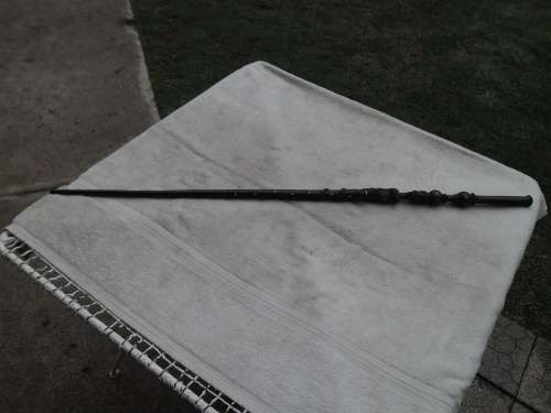 Very rare 940mm long wood highly detail walking stick