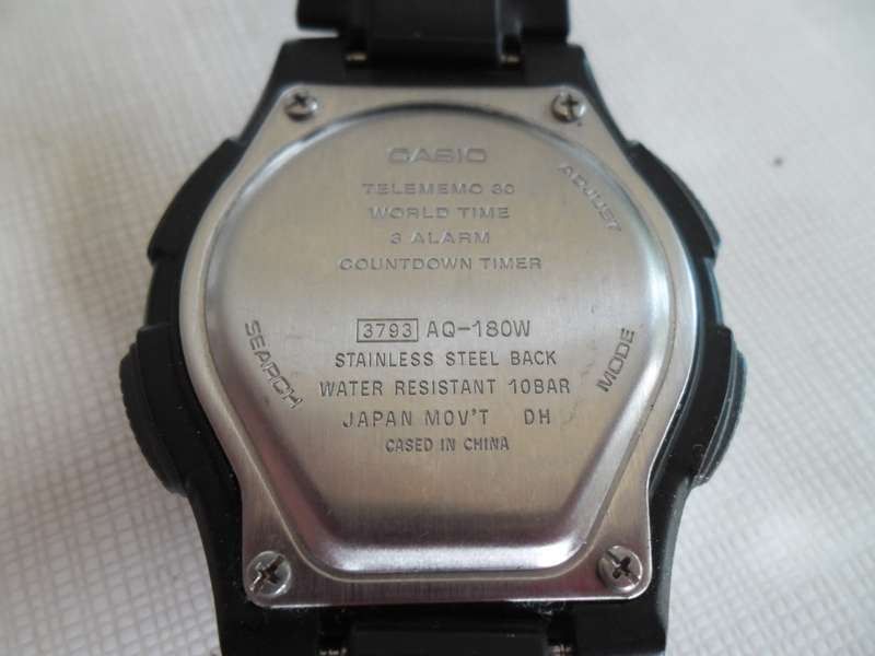 Casio AQ-180W mens watch working