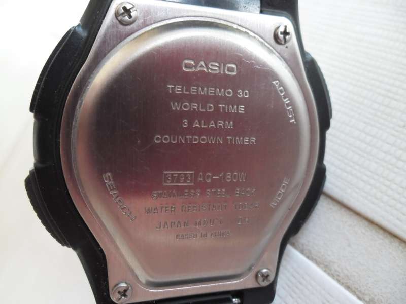 Casio AQ-180W mens watch working