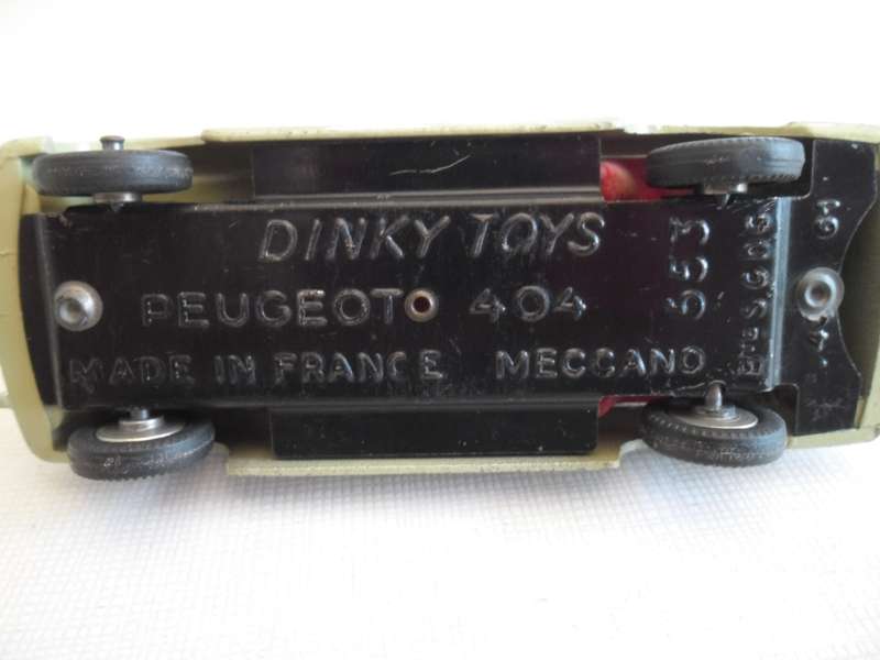 S. A. Peugeot 404 no. 553 South African French dinky toy