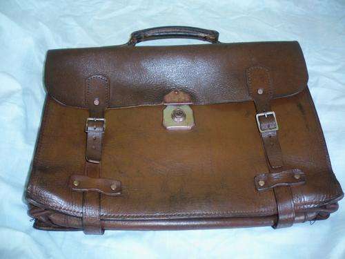 GENUINE LEATHER SATCHEL