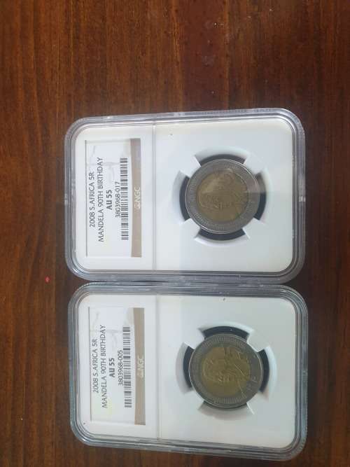 Mandela NGC Graded R5 AU55