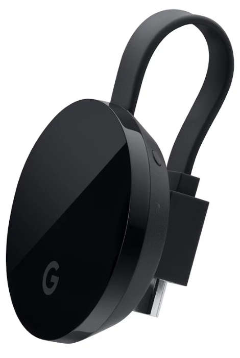 GOOGLE CHROMECAST ULTRA/4K HDMI STREAMING MEDIA PLAYER BLACK | INSTOCK