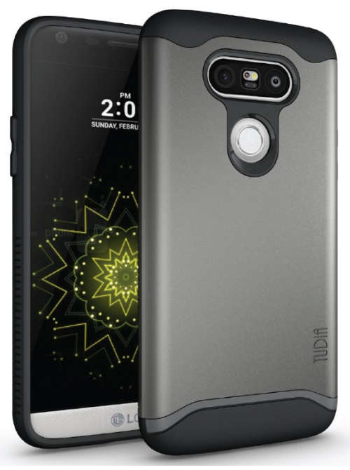 LG G5 PREMIUM DUAL LAYER MERGE CASE METALLIC SLATE | TUDIA | INSTOCK
