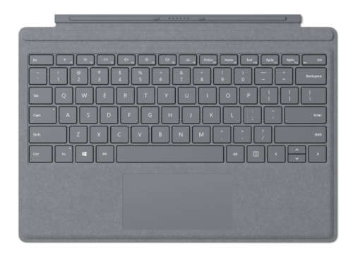 MICROSOFT SURFACE PRO 2017 SIGNATURE TYPE COVER PLATINUM | INSTOCK