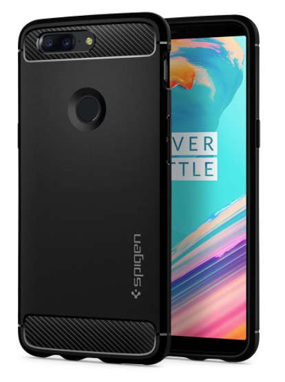 ONEPLUS 5T PREMIUM RUGGED ARMOR CASE BLACK SPIGEN | INSTOCK