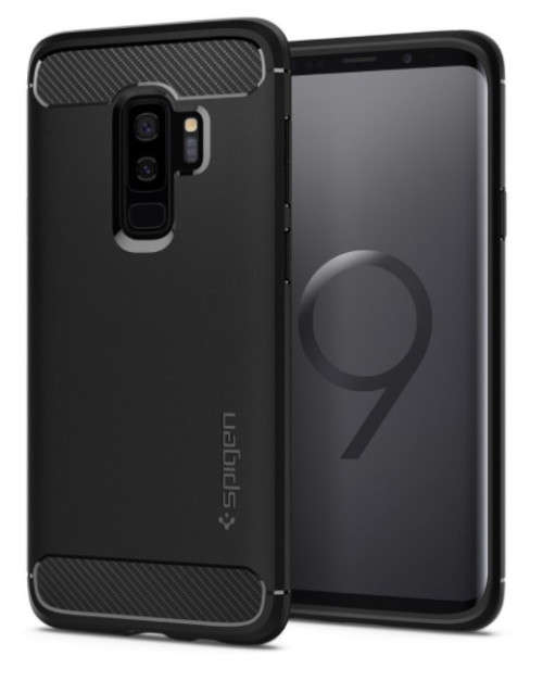 SAMSUNG GALAXY S9 PREMIUM RUGGED CASE BLACK SPIGEN | INSTOCK