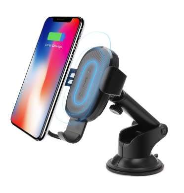 BASEUS 2-IN-1 WIRELESS CAR CHARGER AIR VENT/DASH MOUNT | INSTOCK