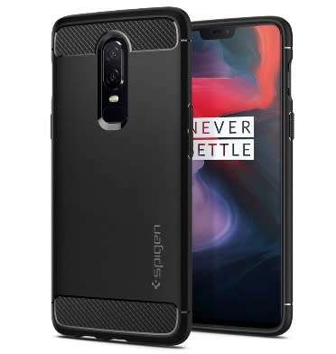 ONEPLUS 6 PREMIUM RUGGED ARMOR CASE BLACK SPIGEN | INSTOCK