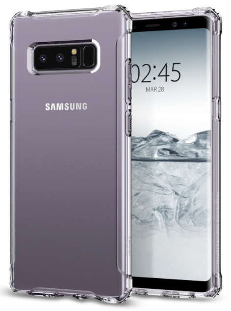 SAMSUNG GALAXY NOTE 8 PREMIUM RUGGED CASE CRYSTAL CLEAR SPIGEN | INSTOCK