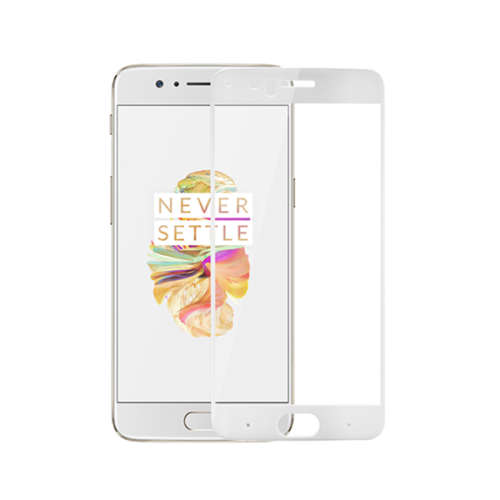 ONEPLUS 5 PREMIUM 3D TEMPERED GLASS SCREEN PROTECTOR WHITE | INSTOCK