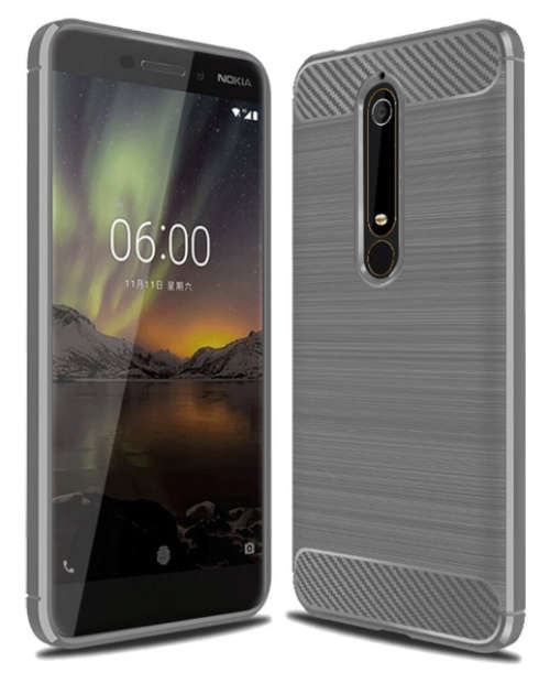 NOKIA 6.1 (2018) PROTECTIVE SLIM TPU CASE GRAY SUENSAN | INSTOCK