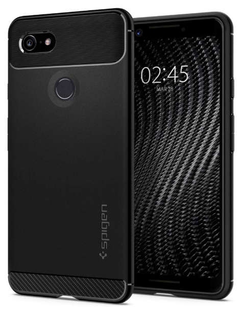 GOOGLE PIXEL 3 PREMIUM RUGGED ARMOR CASE BLACK SPIGEN | INSTOCK
