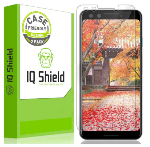 GOOGLE PIXEL 3 LIQUID SKIN SCREEN PROTECTOR 2PK IQ SHIELD | INSTOCK