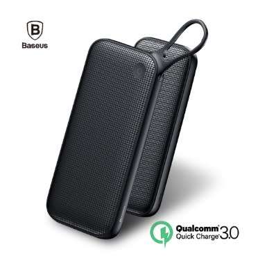 BASEUS 20000mAh QUICK CHARGE 3.0 + 18W TYPE-C PD FAST CHARGE POWERBANK BLACK | INSTOCK