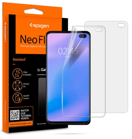 SAMSUNG GALAXY S10+ PREMIUM NEO-FLEX SCREEN PROTECTOR 2PK SPIGEN | INSTOCK