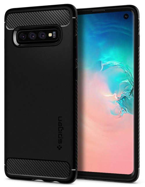 SAMSUNG GALAXY S10 PREMIUM RUGGED CASE BLACK SPIGEN | INSTOCK