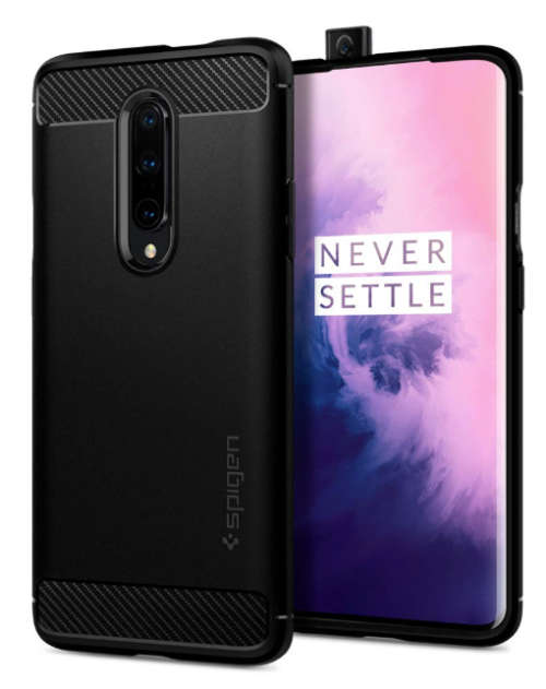 ONEPLUS 7 PRO PREMIUM RUGGED ARMOR CASE BLACK SPIGEN | INSTOCK