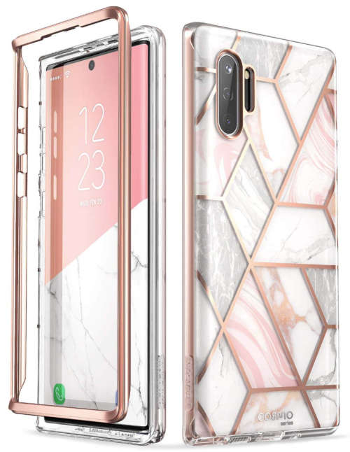 SAMSUNG GALAXY NOTE 10+ COSMO SERIES FULL BODY PROTECTIVE CASE MARBLE I-BLASON | INSTOCK