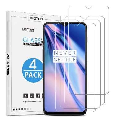 ONEPLUS 7T PREMIUM TEMPERED GLASS SCREEN PROTECTOR 9H 4PK OMOTION | INSTOCK