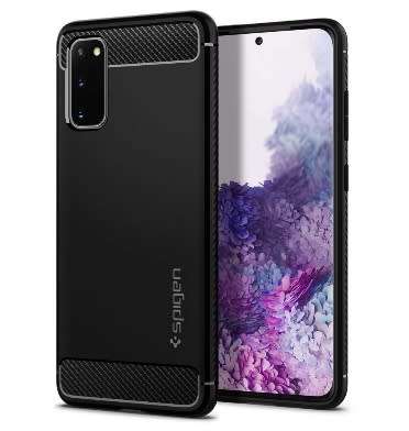 SAMSUNG GALAXY S20 PREMIUM RUGGED CASE BLACK SPIGEN | INSTOCK