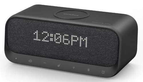 ANKER SOUNDCORE WAKEY BLUETOOTH SPEAKER ALARM CLOCK//WHITE NOISE/WIRELESS CHARGER BLACK | INSTOCK