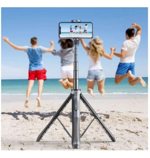 ATUMTEK TRIPOD SELFIE STICK 51` WITH BLUETOOTH REMOTE BLACK | INSTOCK