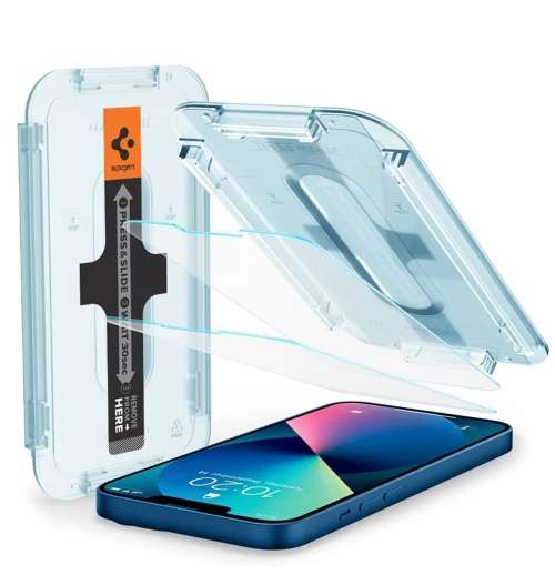 IPHONE 13 MINI GLAS.TR EZ FIT PREMIUM TEMPERED GLASS SCREEN PROTECTOR 2PK SPIGEN | INSTOCK