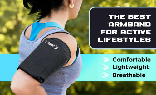 RUNNING PHONE STRAP ARMBAND MEDIUM BLACK