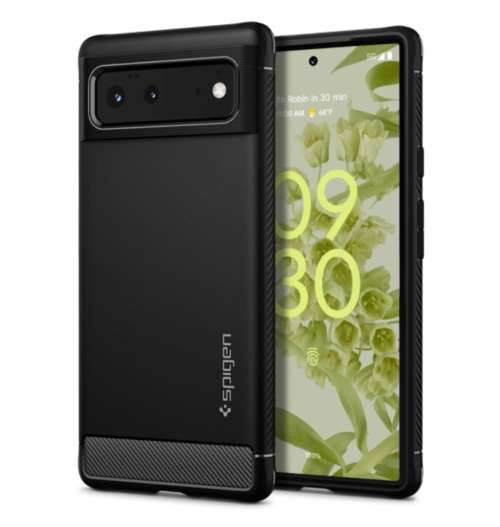 GOOGLE PIXEL 6 PREMIUM RUGGED ARMOR CASE BLACK SPIGEN | INSTOCK