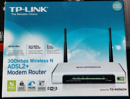 TP-LINK TD-W8960N 300MBPS WIRELESS N ADSL2+ MODEM ROUTER