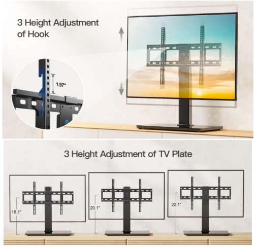 PERLESMITH UNIVERSAL SWIVEL TV STAND / BASE | INSTOCK
