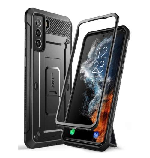 SAMSUNG GALAXY S22 FULL BODY RUGGED PROTECTIVE CASE BLACK SUPCASE | INSTOCK