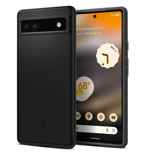 GOOGLE PIXEL 6A PREMIUM SLIM THIN FIT CASE BLACK SPIGEN | INSTOCK