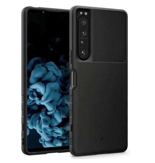 SONY XPERIA 1 IV PREMIUM VAULT SERIES PROTECTIVE CASE SANDSTONE BLACK CASEOLOGY | INSTOCK