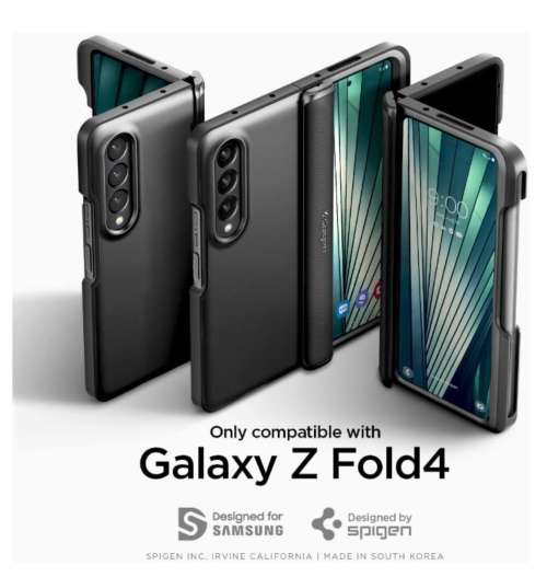 SAMSUNG GALAXY Z FOLD 4 PREMIUM SLIM ARMOR PRO PEN EDITION CASE BLACK SPIGEN | INSTOCK
