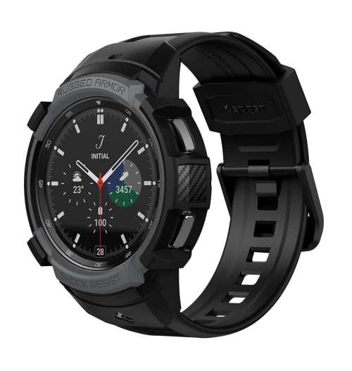 SAMSUNG GALAXY WATCH 4 CLASSIC PREMIUM RUGGED ARMOR PRO CASE 46MM BLACK SPIGEN | INSTOCK