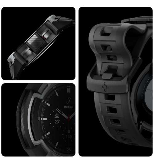 SAMSUNG GALAXY WATCH 4 CLASSIC PREMIUM RUGGED ARMOR PRO CASE 46MM BLACK SPIGEN | INSTOCK