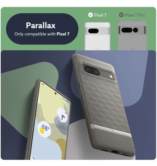 GOOGLE PIXEL 7 PREMIUM PARALLAX SERIES PROTECTIVE CASE ASH GRAY CASEOLOGY | INSTOCK