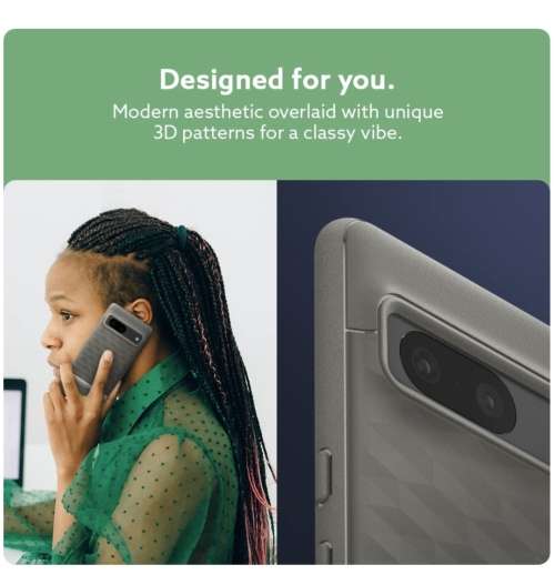 GOOGLE PIXEL 7 PREMIUM PARALLAX SERIES PROTECTIVE CASE ASH GRAY CASEOLOGY | INSTOCK