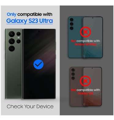 SAMSUNG GALAXY S23 ULTRA TEMPERED DOME GLASS SCREEN PROTECTOR 2PK | WHITESTONE