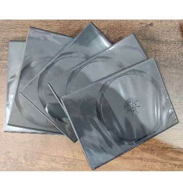 DOUBLE BLACK DVD CASE 14MM 5PK