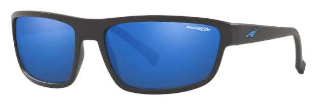 ARNETTE 0AN4259 MATTE BLACK/MIRROR BLUE MENS SUNGLASSES