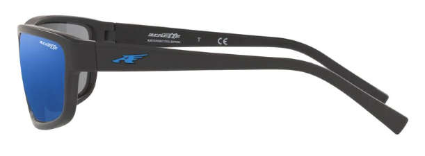 ARNETTE 0AN4259 MATTE BLACK/MIRROR BLUE MENS SUNGLASSES