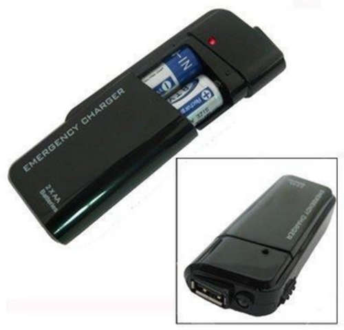 USB Battery PowerBank Emergency Charger with LED | 2AA | INSTOCK