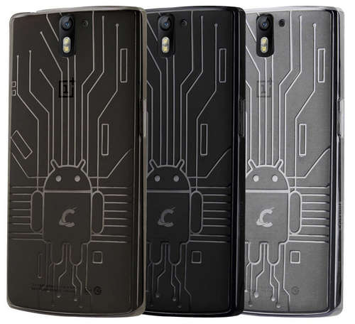 OnePlus One Cruzerlite Bugdroid Circuit Case | Black/Clear | INSTOCK
